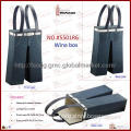 Trousers Shape PU leather Wine Holders for double bottles